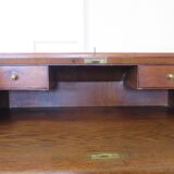 Retro-Desk / counter-American cylinder-mesh oak-1920s/40s