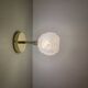 Vinatge tulip wall light in pink CLichy glass