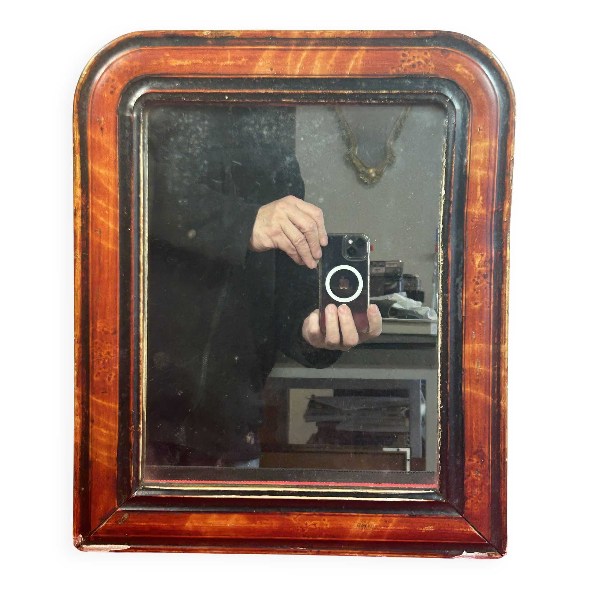 Louis-Philippe mercury mirror 32.5 x 38.5 cm