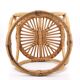 Rattan and bamboo stool, 70s