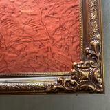 Metal gold & copper colored vintage picture frame brass
