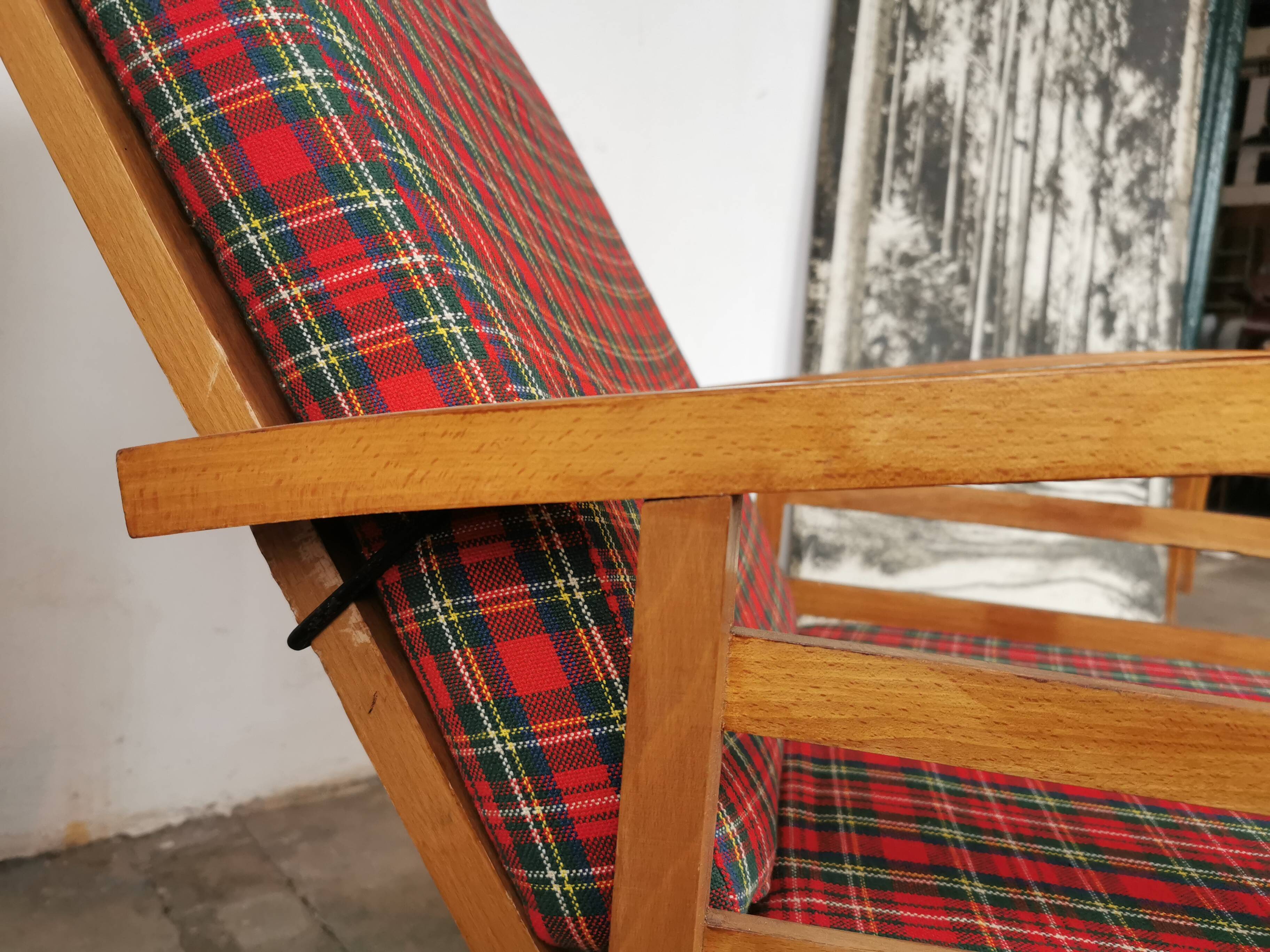 Vintage Scottish reclining armchair 1960s