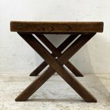 70's Brutalist Coffee Table Solid Oak