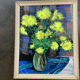 Painting vase of chrysanthemums