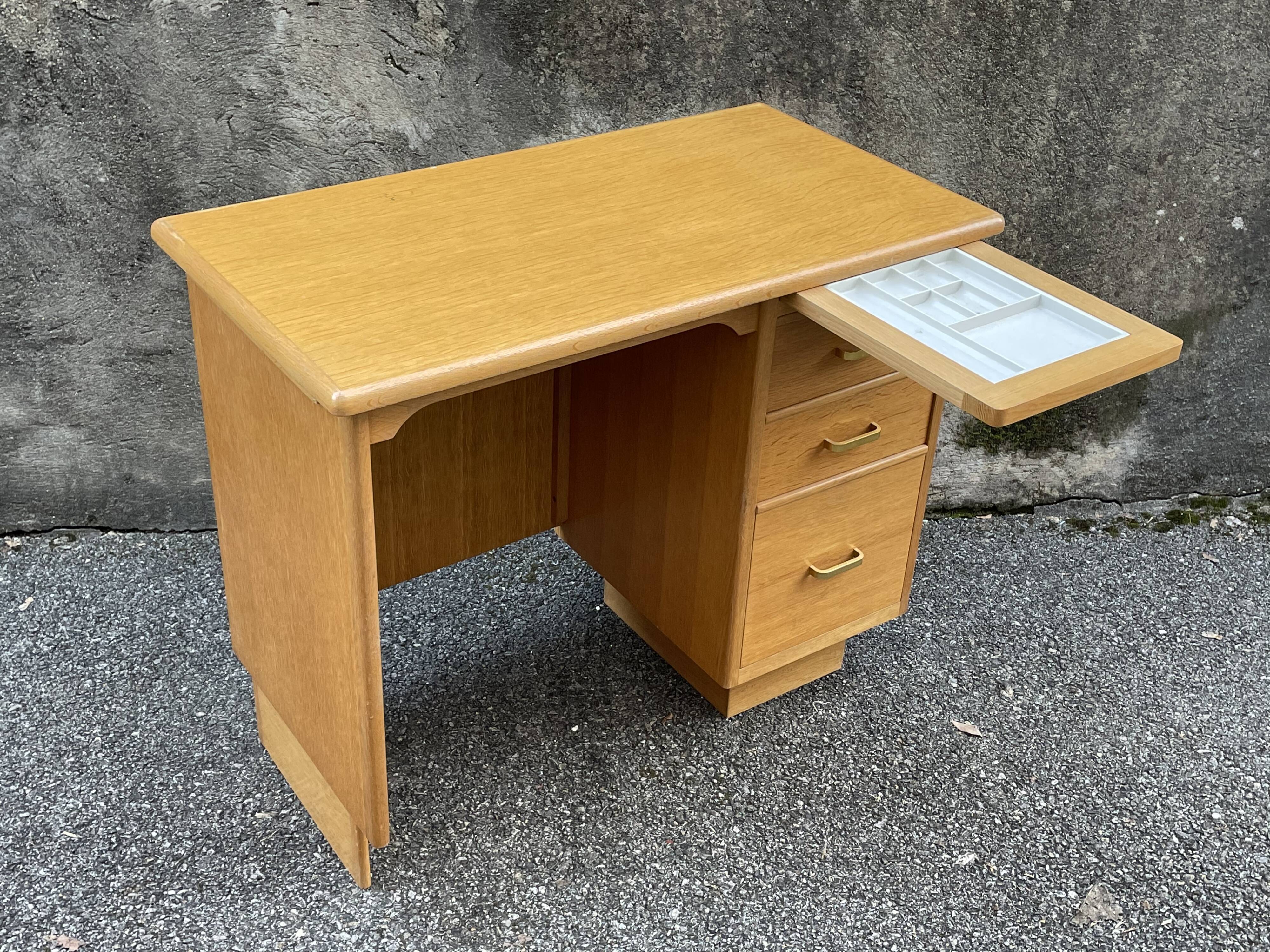 Vintage gilded wooden desk