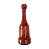 Engraved red carafe
