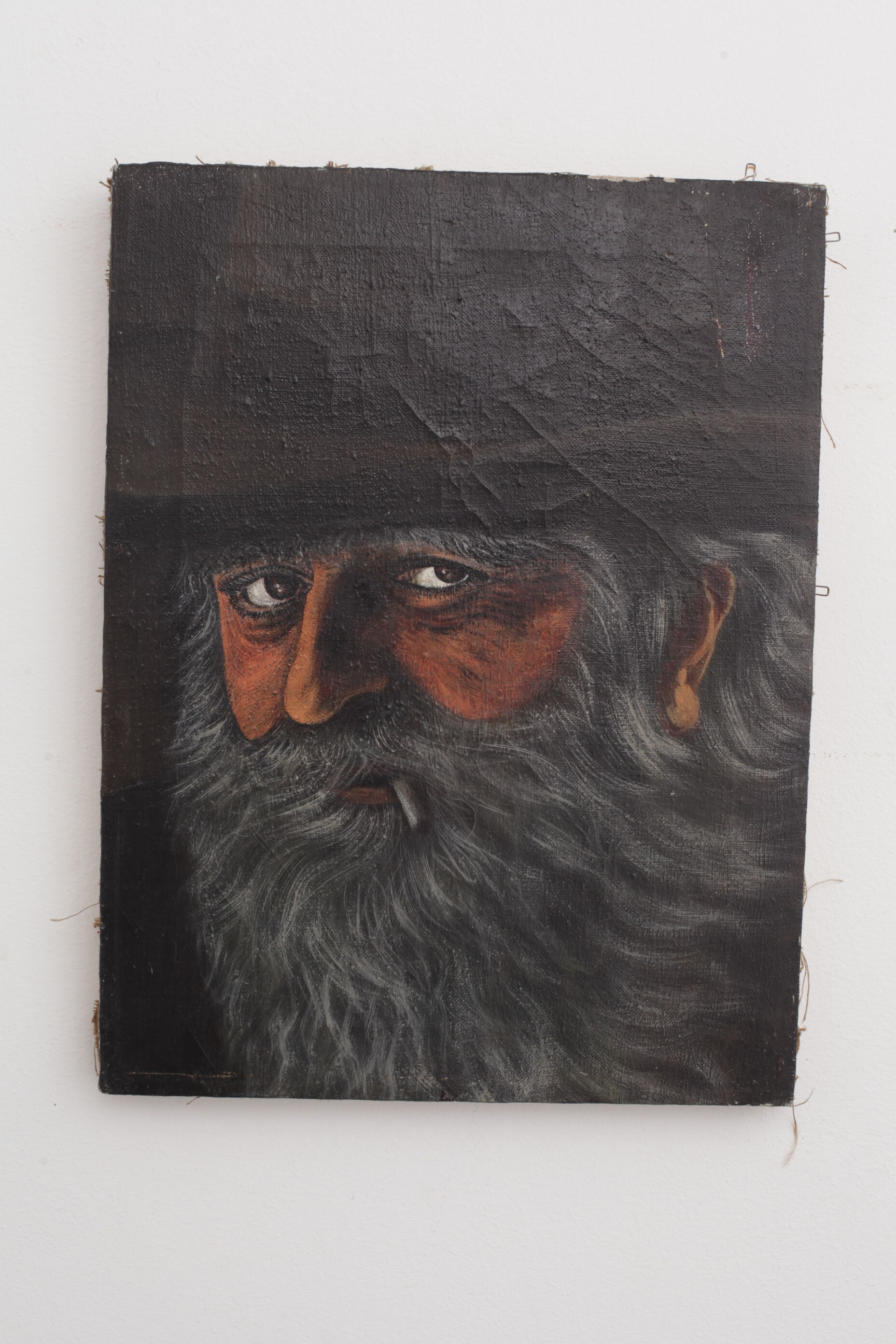 Old oil portrait - man