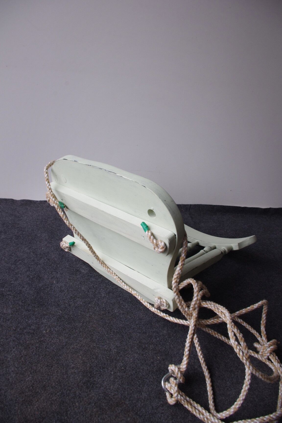 Wooden chair swing for hanging