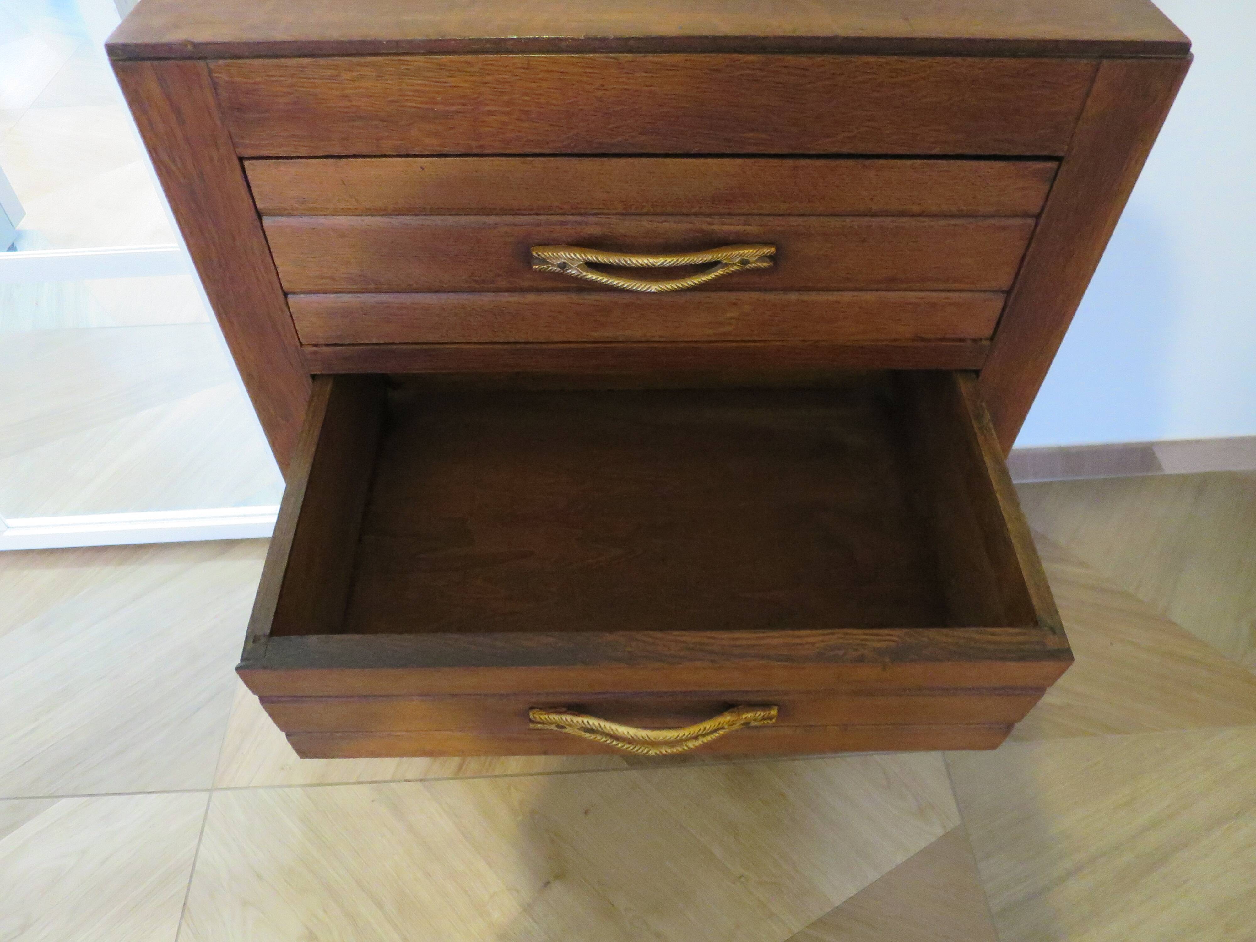 Art Deco style 4-drawer chest of drawers, 1950s