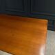 Scandinavian rectangular teak dining table with 4 tapered legs