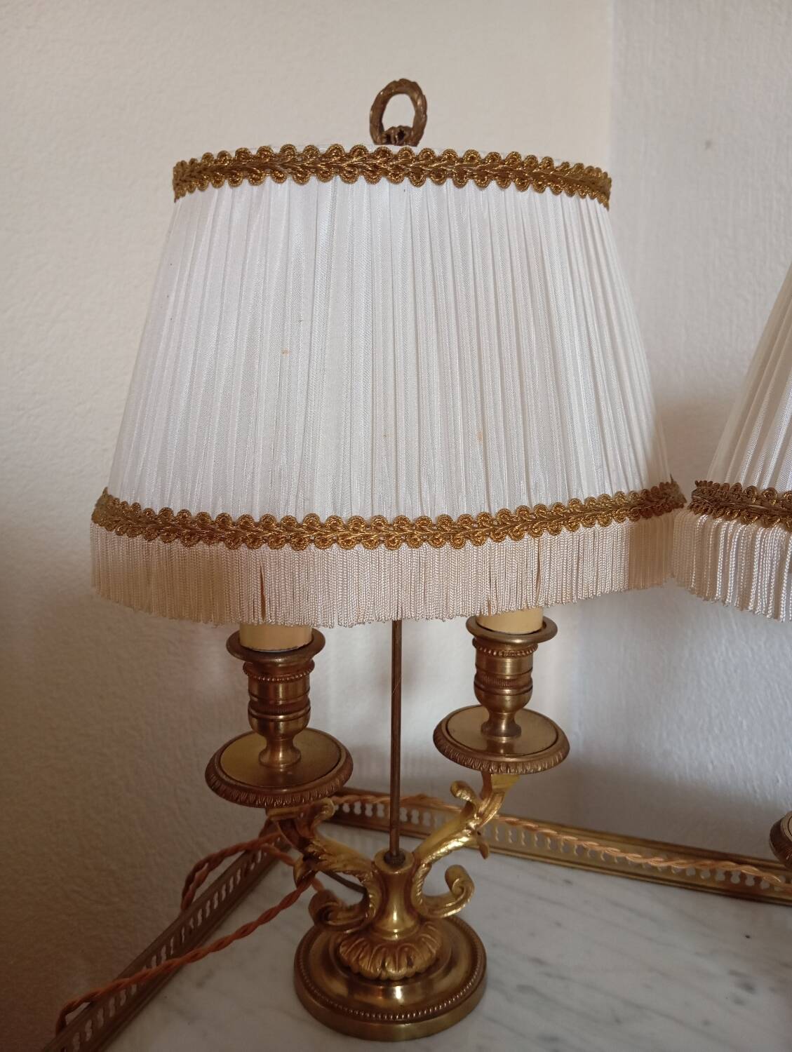 Paire de lampes bouillotte