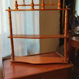 Wall shelf in bamboo-style marisier, late XIXė