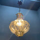 Wrought Iron Murano Glass Light Pendant 1950’s