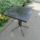 Table bistrot métal décapé Tolix 60 cm x 60 cm