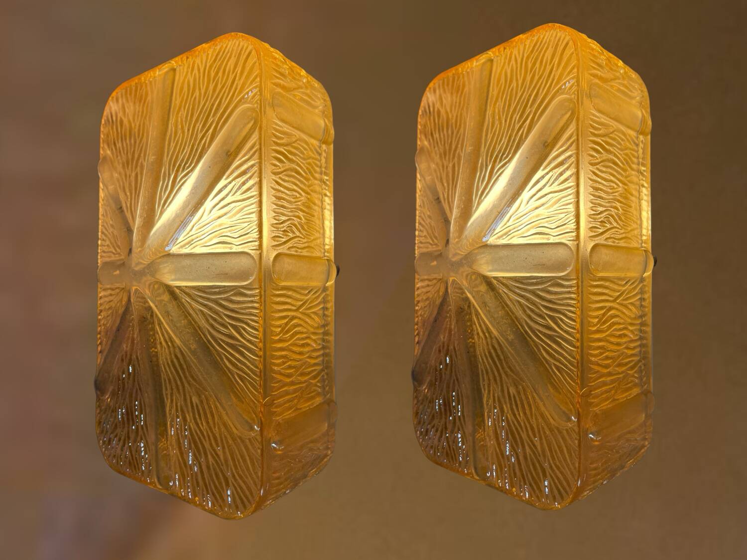 Murano Glass sconces Staff Germany 1970’s