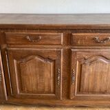 Low buffet in solid chene 4 doors
