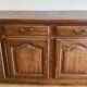 Low buffet in solid chene 4 doors