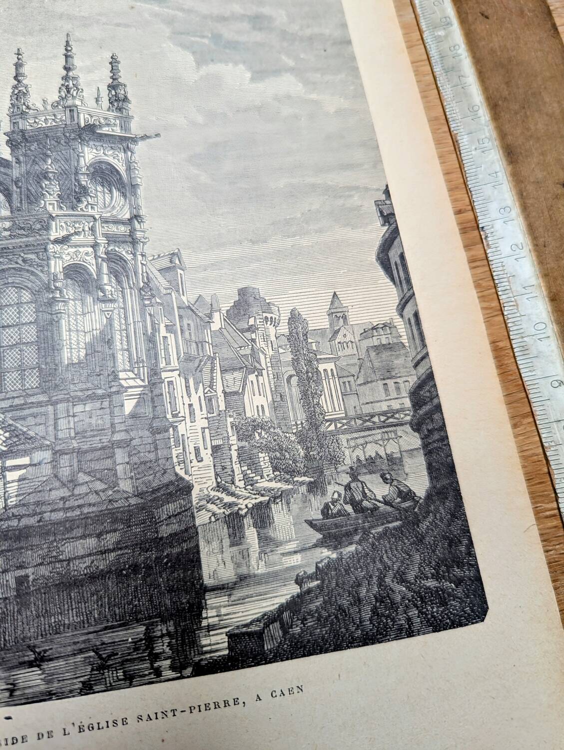 Printed in 1906, Saint-Pierre Church, Caen.