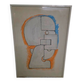 Large signed lithograph – Rare artist's proof - 1970