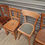 Set mismatched bistro chairs