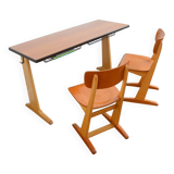 Casala desk set + 2 chairs 1950s