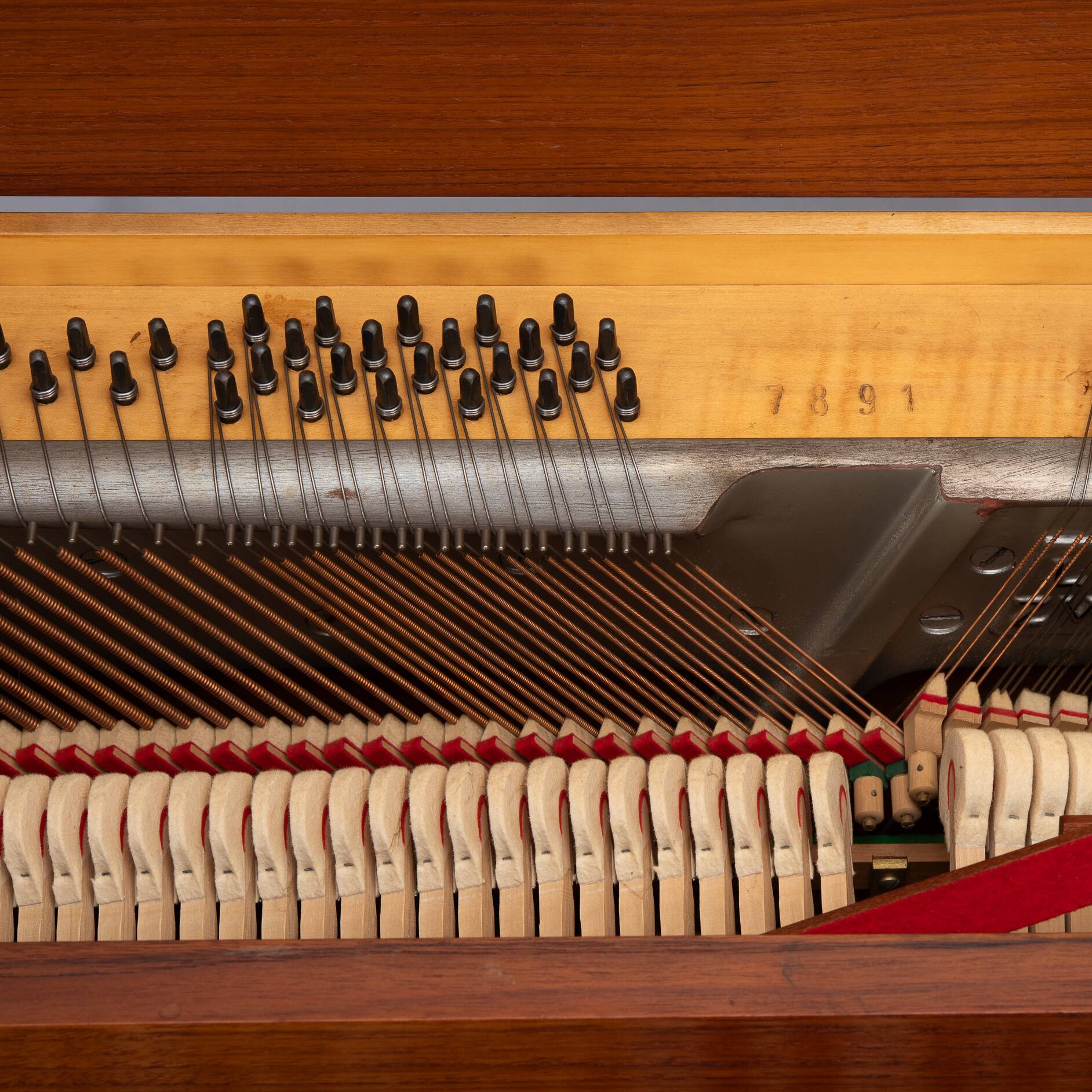 Danish Design Teak Pianette by Louis Zwicki, 1950s