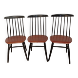 Lot 3 chaises
