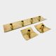 3 Scandinavian brass candlesticks, Pierre Forssell, Skultuna, Sweden, 1960s