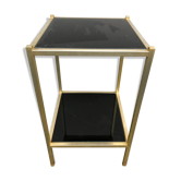 Golden sofa tip double trays black opaline 1960