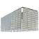 Opalino striped “listelli” murano glass rectangular chandelier