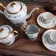 Vintage French coffee set, Limoges, Georges Boyer