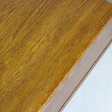 Oak coffee table with a glass top from Onv olomouc, 1970s