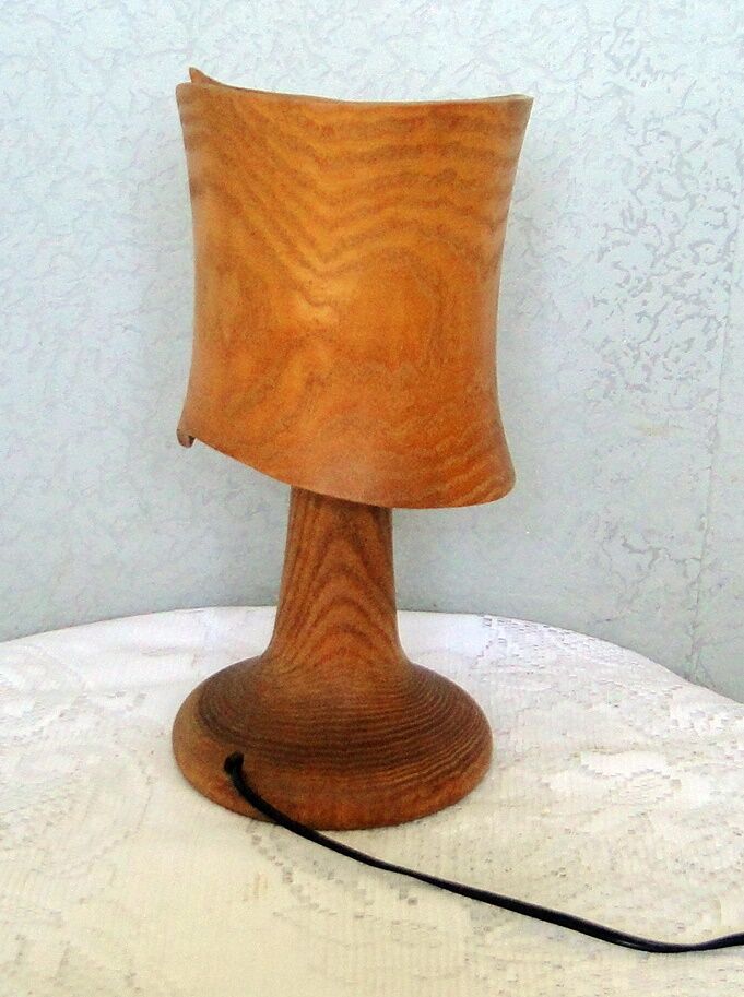 Wooden table lamp mass size including design lampshade 70/80
