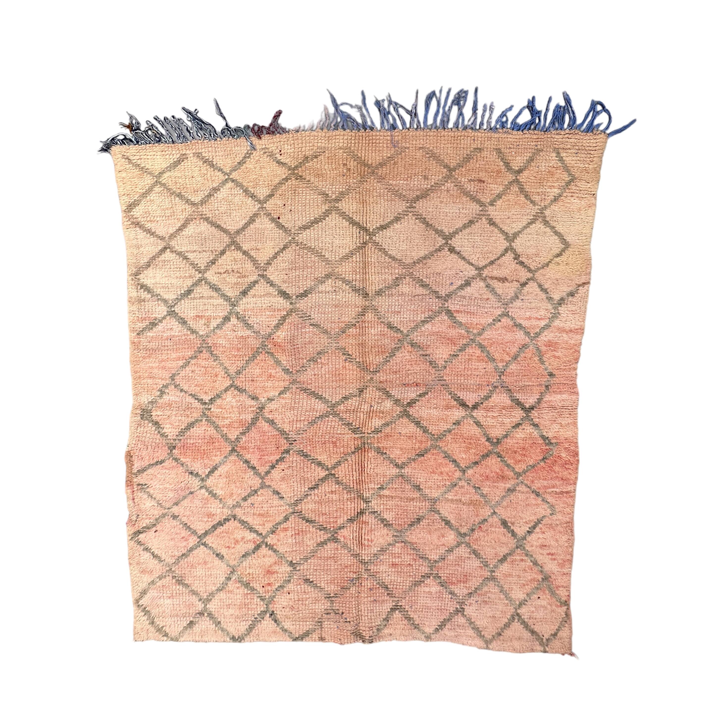Pink Boujad Moroccan rug - 174 x 147 cm