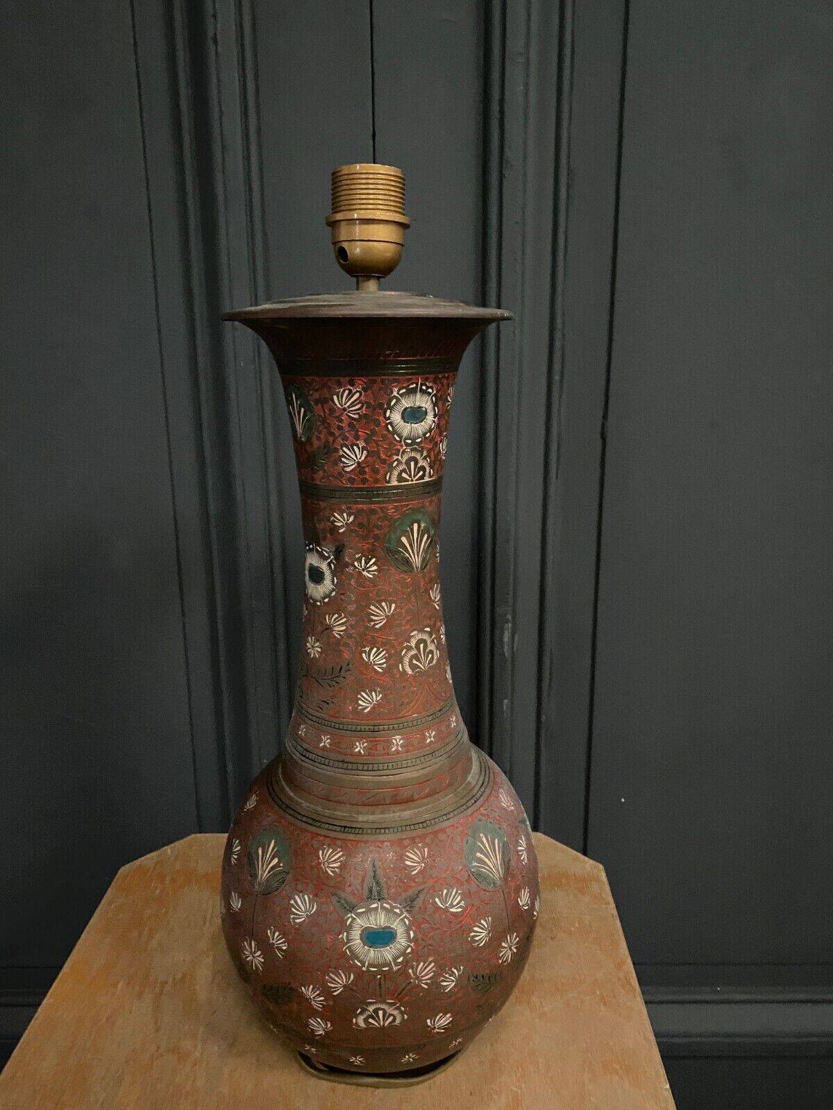 Cloisonne lamp in the Chinese or Indochina style mid-20th century
