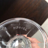 6 Vintage Italy Fidenza Glass Ice Cream Cups