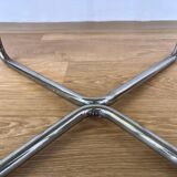 1930s original chrome Bauhaus tubular steel table by Robert Slezak