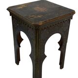 Antique hand-painted Moroccan Moorish Zouak side table