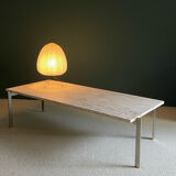 1970 rectangular travertine coffee table