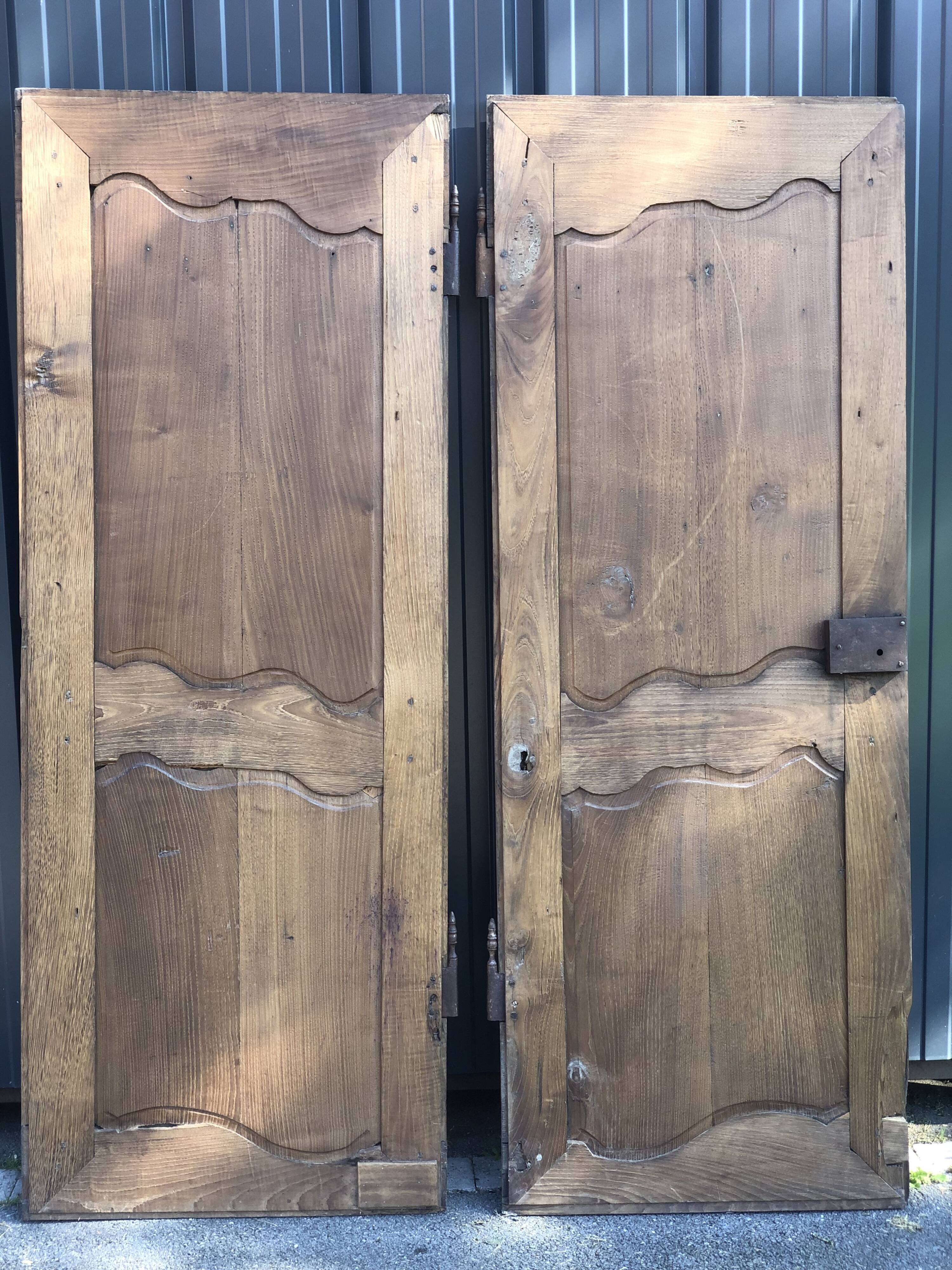 Antique oak doors