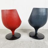 Pair of polaris chairs by Pierre Guariche for Meurop, 1960s