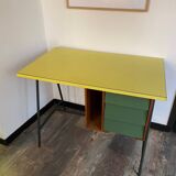 Yellow formica desk