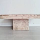 Travertine coffee table