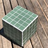 Cube side table - ceramic tiles