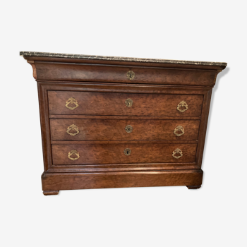 Louis Philipppe chest of drawers with doucines