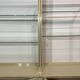 1970s Pierre Vandel Display Cabinet Shelving Cream and Brass
