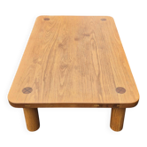 Table basse des années 60 en bois de style Perriand et Chapo, Pays-Bas.