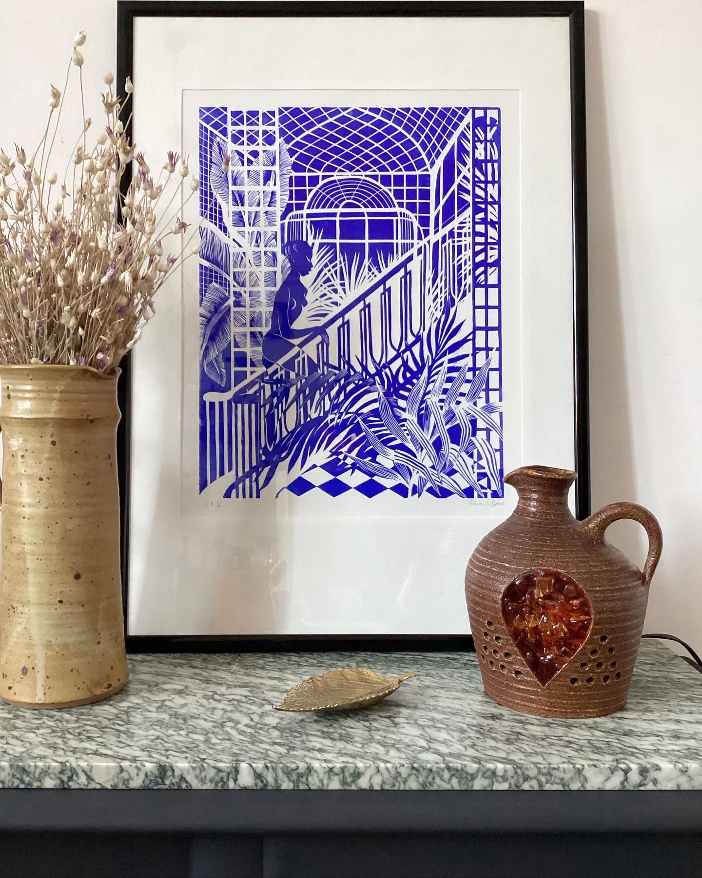 Accolay stoneware lamp