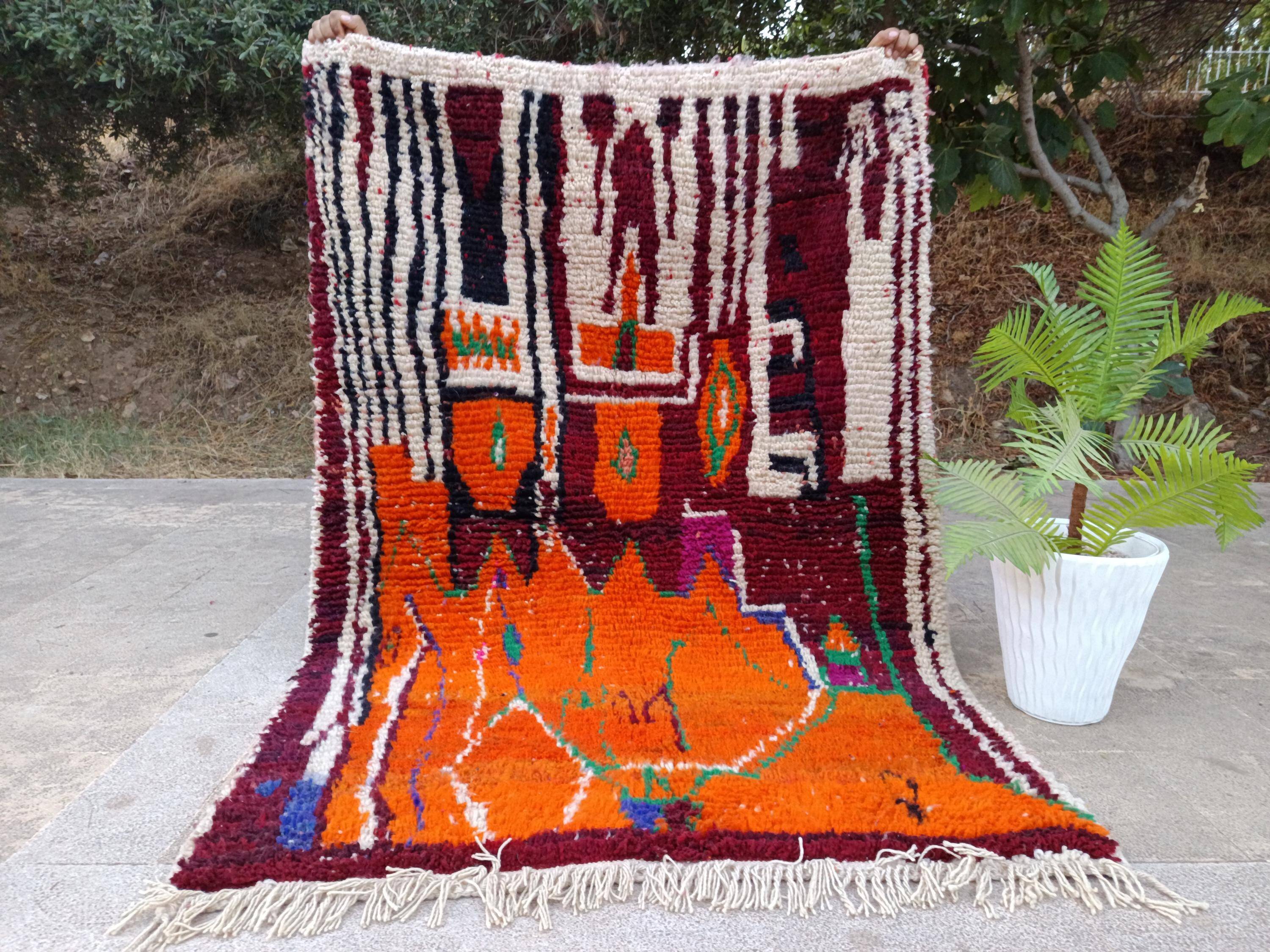 Traditional handmade wool rug 3 x 2 m