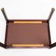 Stool in mahogany designed by Ole Wanscher and manufactured by P. Jeppesen.